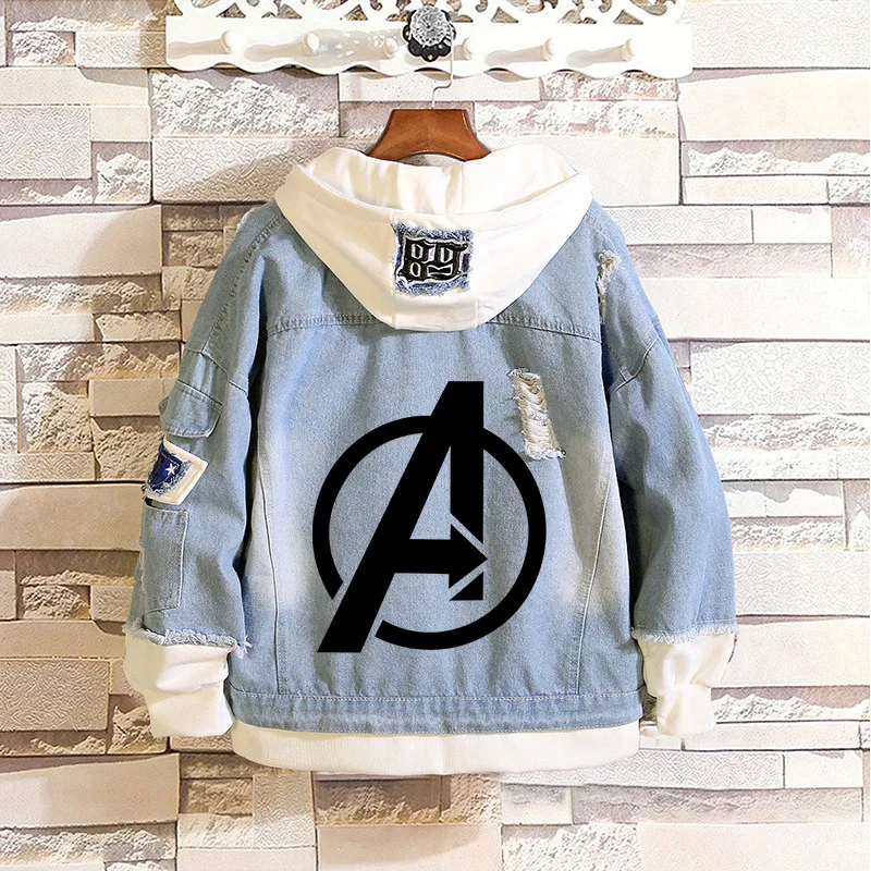 

Avengers Endgame Quantum Realm Cosplay costumes Captain America Hoodies Jackets Men women Cartoon cowboy jacket Couple costume