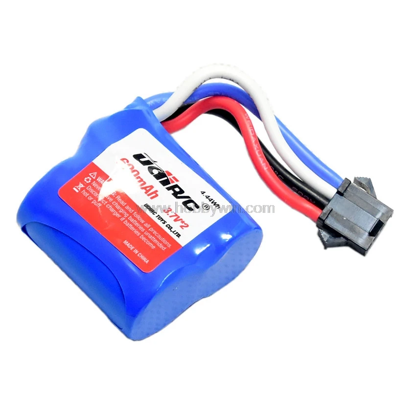 UdiRC جزء UDI001-08 بطارية 2x3.7 V 600 mAh SM4P التوصيل ل UDI001 RC سباق القوارب