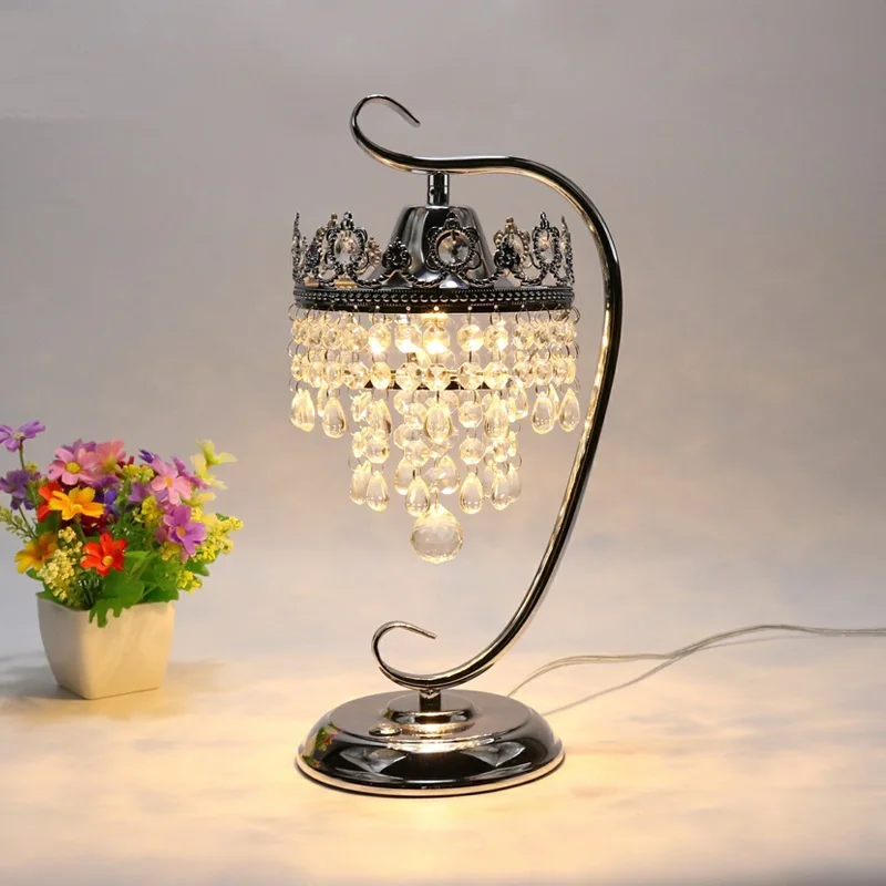 

bedroom Bedside led Table Lamp bedroom crystal touch K9 study desktop living room sofa corner desk lamps table light ZA99546