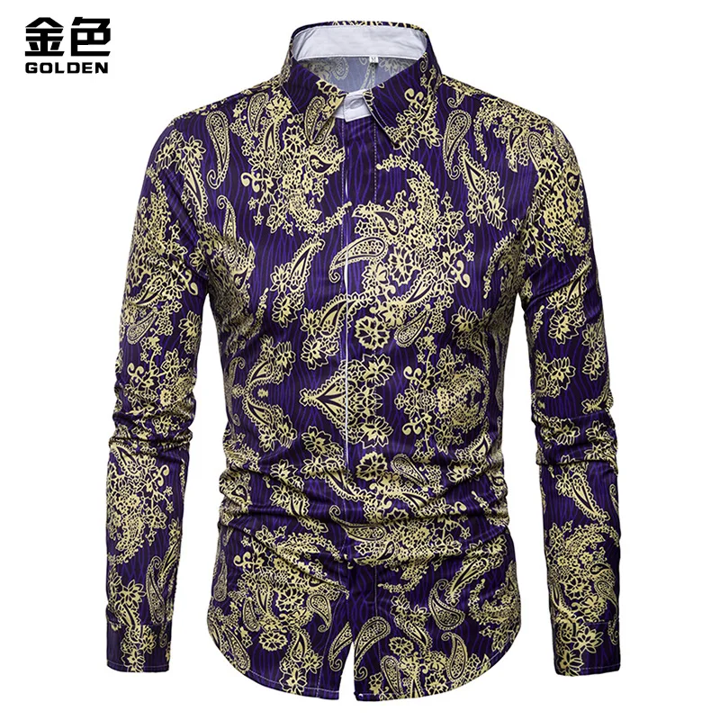 Top Quality Men's Printing Long Sleeve Shirt
