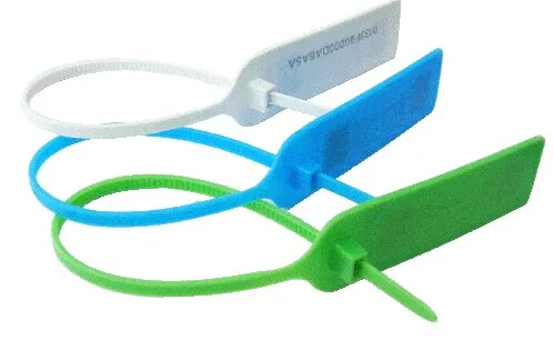 50PCS Waterproof Plastic Traceability UHF RFID Ribbon Seal Tag Zip Tie Cable Label Tag For Packaging Tracking