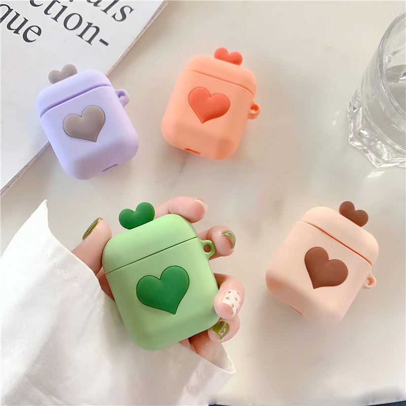 

Cute Cartoon Bluetooth Wireless Earphone Case For Apple AirPods 2 Silicone Charging Case for Airpods Protective Cover