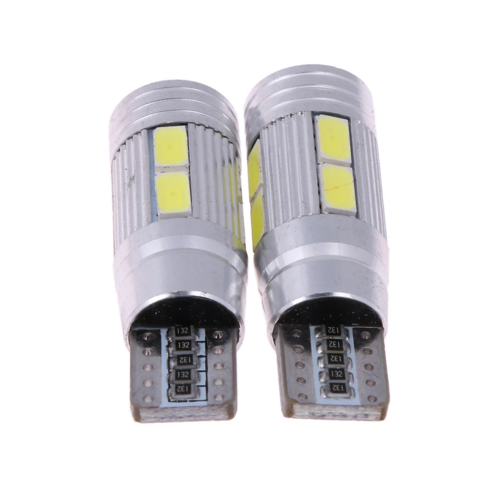 2 X T10 Показать широкий свет Canbus T10 5630 10SMD W5W 12 В 6000 К автомобиля светодиодная лампа номерных знаков карта Чтение лампа ME3L