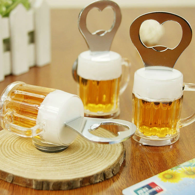 1PC Novelty Toys Funny Acrylic Fridge Beer Bottle Opener Oil