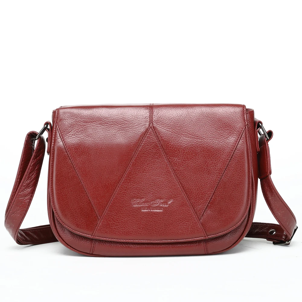 CHEER SOUL Genuine Leather Ladies Luxury HandBags Shoulder Bag Women Totes Purse Messenger Bags