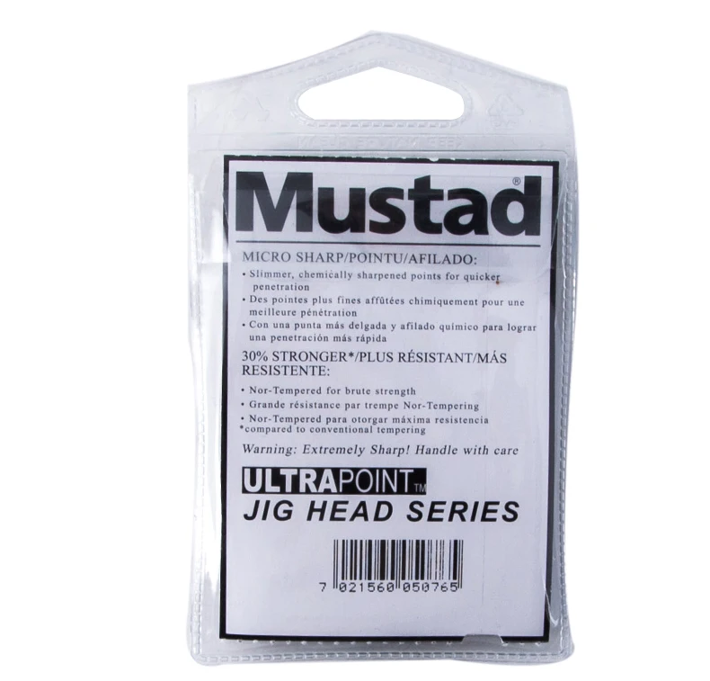 5 пакетов Mustad 32627 высокоуглеродистой стали рыболовный крючок с зазубринами рыболовный крючок свинцовая наживка 1/0#3g/5g Мягкая приманка окунь рыболовный аксессуар