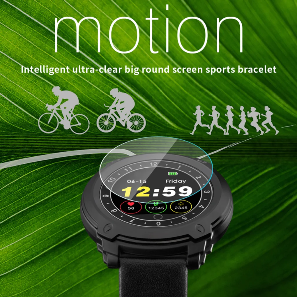 Смарт Часы Heart Rate IP67 Водонепроницаемый открытый бег трусцой спортивные наручные часы 1," Круглый Экран браслет