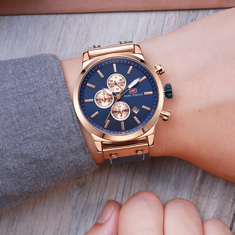 MINI FOCUS Quartz Watch for Men Waterproof_voghion.com