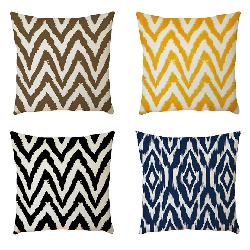 

Home Decorative cushion covers Car Bed Sofa Decorative Letter Pillow Case Cushion Cover Geometry 2O0803