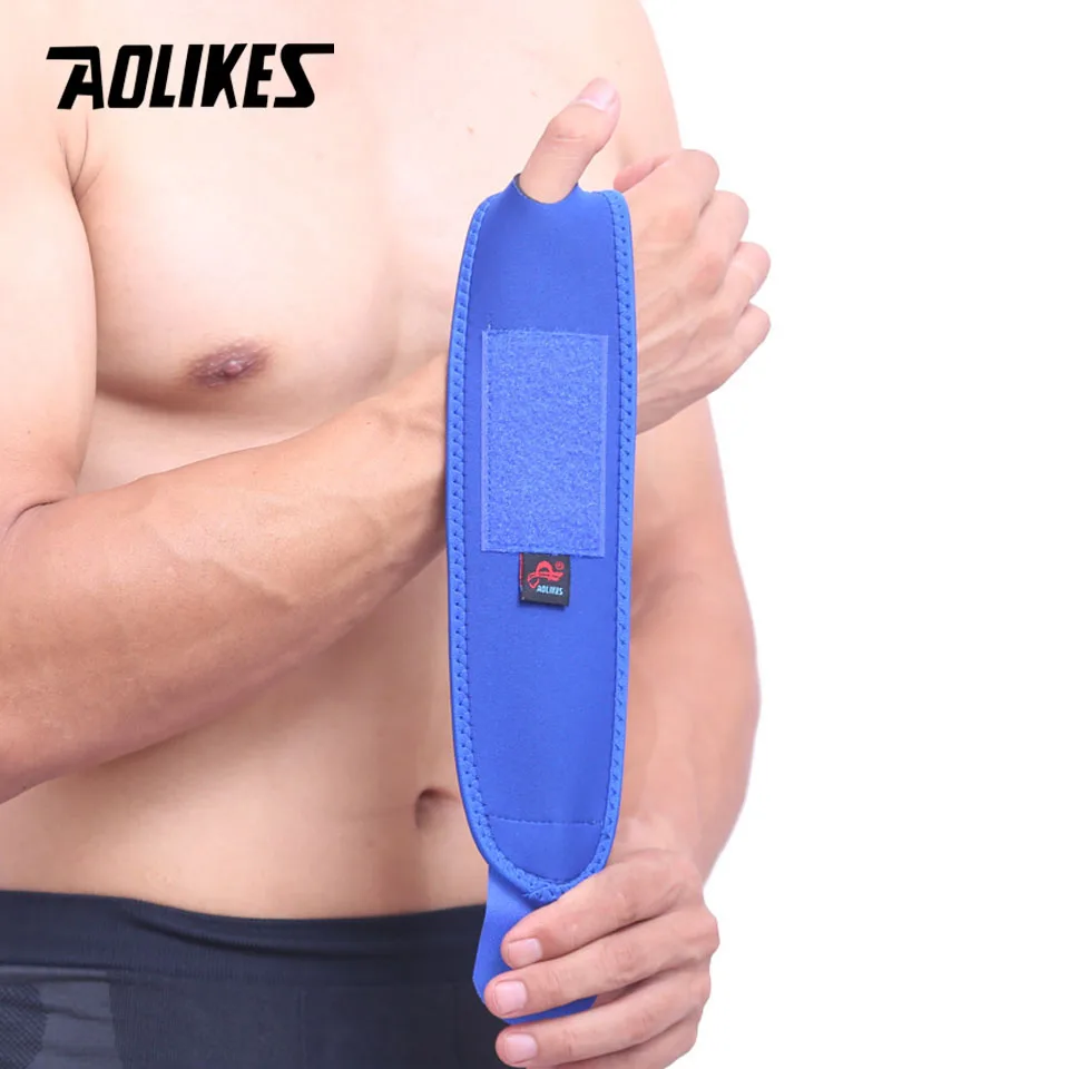 Aolikes 1 قطع الرياضة الاسورة دعم المعصم الأشرطة الأغطية ل عصابات الدراجات الجري رفع الاثقال لياقة رياضة التنس اليد
