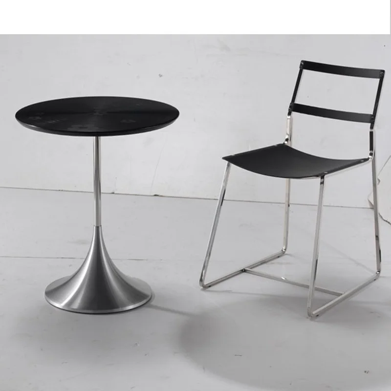 Простой Современный Круглый Мини-столик из закаленного стекла, креативный столик из нержавеющей стали для дивана, Модный Маленький журнальный столик