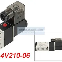 5 способ 1/8 ''4V210-06 внутренняя направляющая пневматические СОЛЕНОИДНЫЕ клапаны AC110V высокое качество