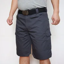 Летние короткие мужские рабочие шорты рип-стоп несколько карманов военные тактические короткие размера плюс брендовая одежда ID805-A