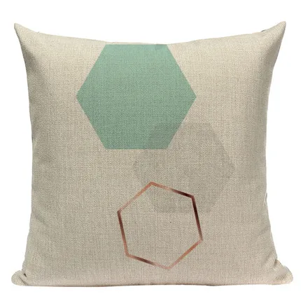 Geometric Tropical Pillow cushion Teal Blue Pillows Decorate Modern Turquoise Green decorative pillow vintage cushion covers