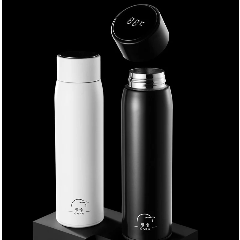 

Double Wall Insulated Vacuum Flask Smart Stainless Steel Thermos Bottle With LED Touch Screen Leak Proof Thermo Cup for Men Gift
