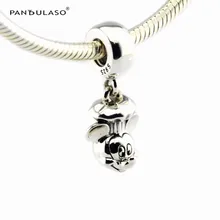 Chef Flotantes Beads Fit Pandora Charms Bracelet Disny Micky Original 925 de Plata DIY Fabricación de La Joyería para Las Mujeres Accesorios de Moda