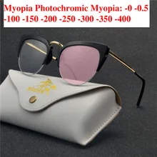 Очки «кошачий глаз» Frame Для женщин закончил ВС фотохромные близорукость оправы для оптических очков и рецепта линзы для близоруких очки NX