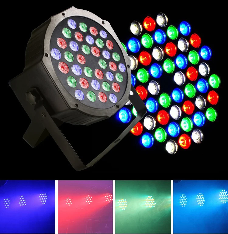 18 шт./лот 36*3 Вт RGB светодиодный светильник Par DMX512 Master Slave Flat Slim DJ оборудование для