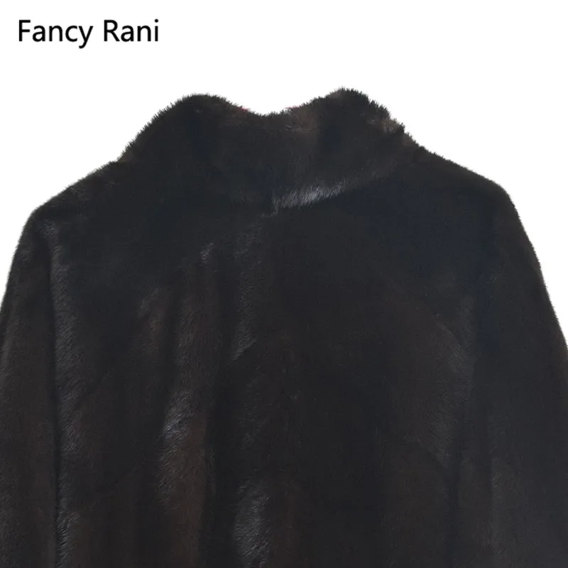 Femmes Manteaux Veste Collier Bonne Qualité Vison 2018 Nouveau As De Noir Picture Mode Style Stand Manteau Fourrure Naturel 54Aq3RjL