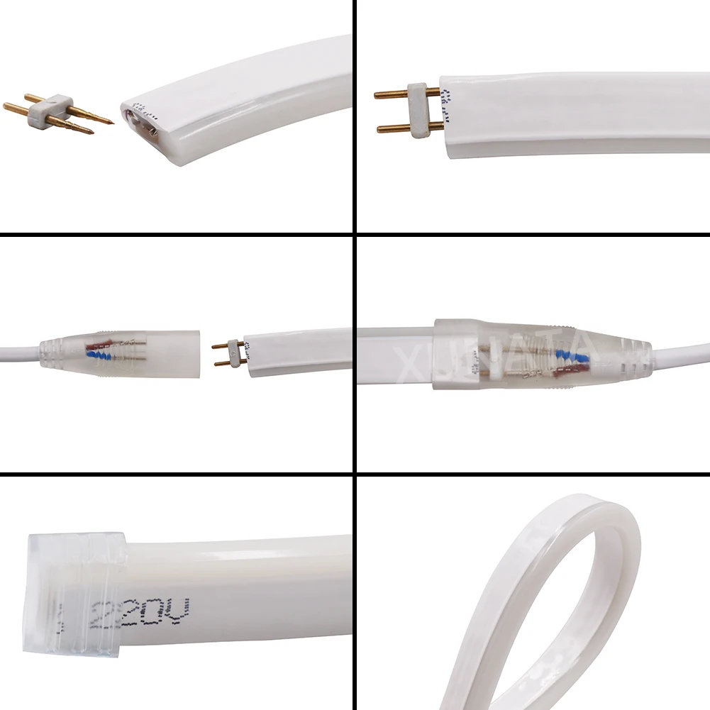 220 V/240 V гибкий светодиодный неон Веревка 2835 5050 SMD наружный закрытый Одноцветный и