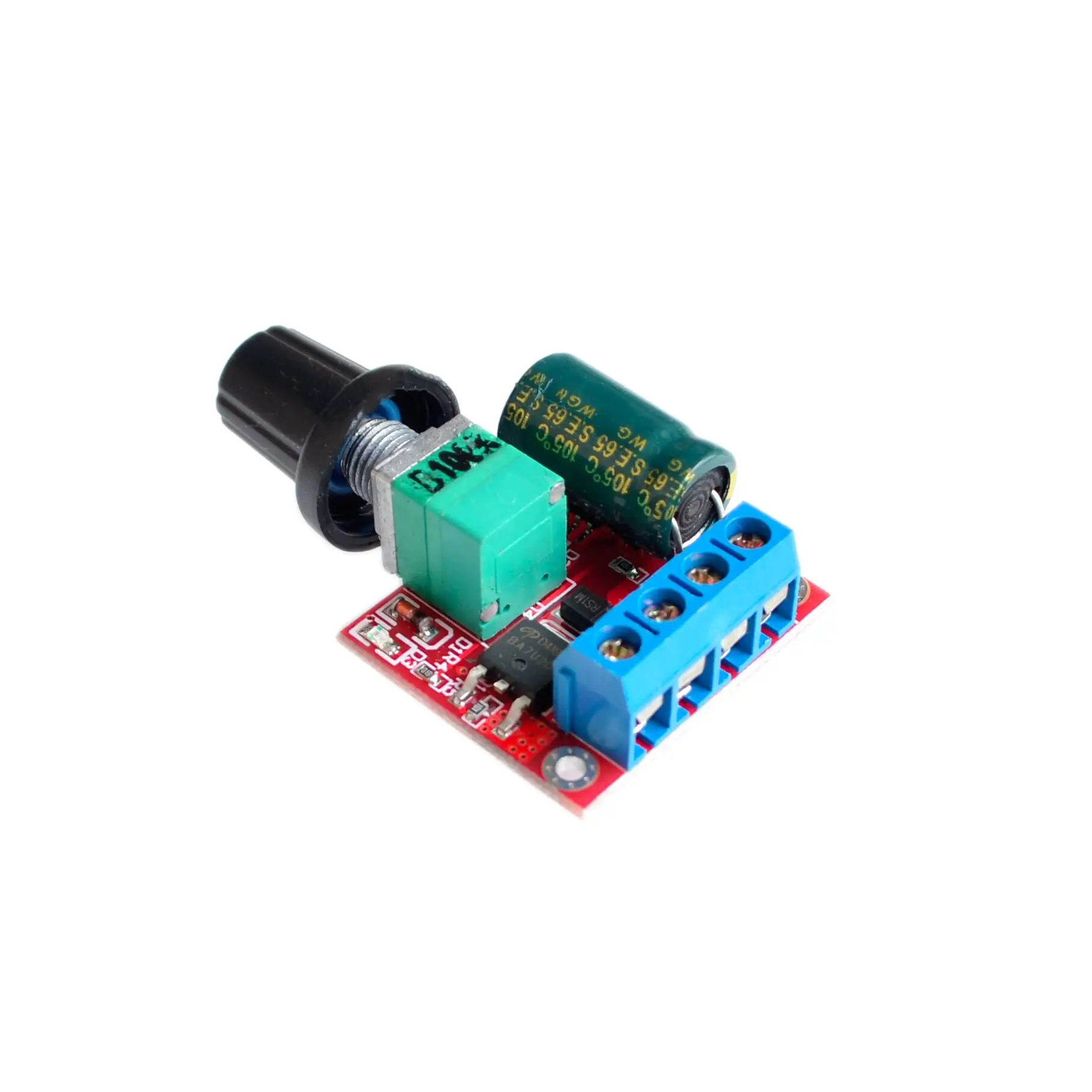 

Mini DC 5A 90W Motor PWM Speed Controller 3V-35V Speed Control Switch LED Dimmer