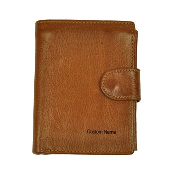 

Genuine Leather Short Wallets Male Functional Cowhide Purse Coin Pocket Driver License Holder Hasp Bag Custom Name Men Wallet