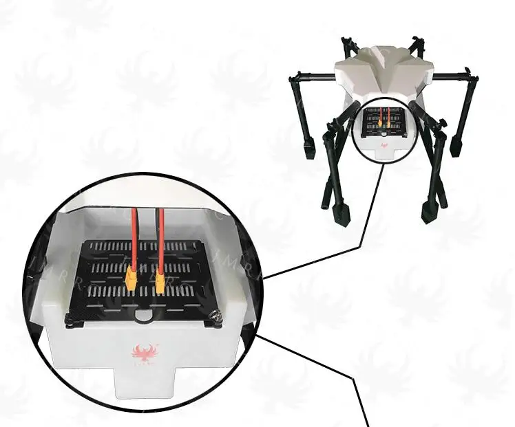 JMRRC 15 кг/15L резервуар для воды 1650 мм Колесная база складной углеродное волокно сельскохозяйственный беспилотный распылитель системы гексакоптер БПЛА