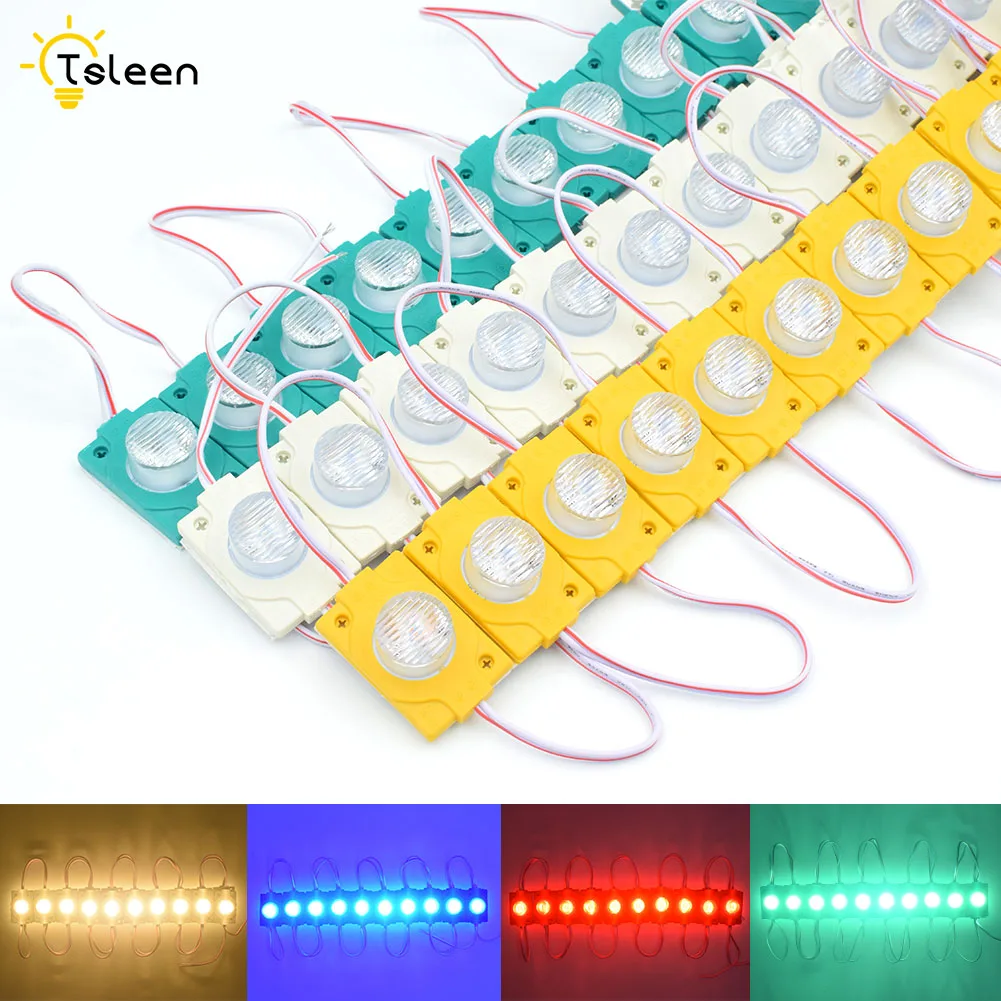 

TSLEEN 20Pcs/lot Round COB LED module light backlight LED back light DC12V 1.5W 150lm COB IP65 CE ROHS +Adapter US/EU/UK/AU Plug