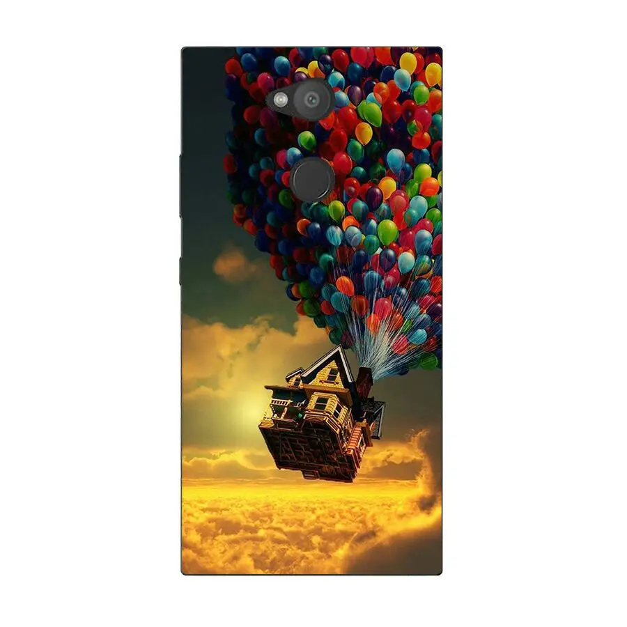 Case Cute Style Black Frame Cartoon Painted Phone Shell Cover For Samsung galaxy A6 2018/For plus 2018 | Мобильные телефоны и
