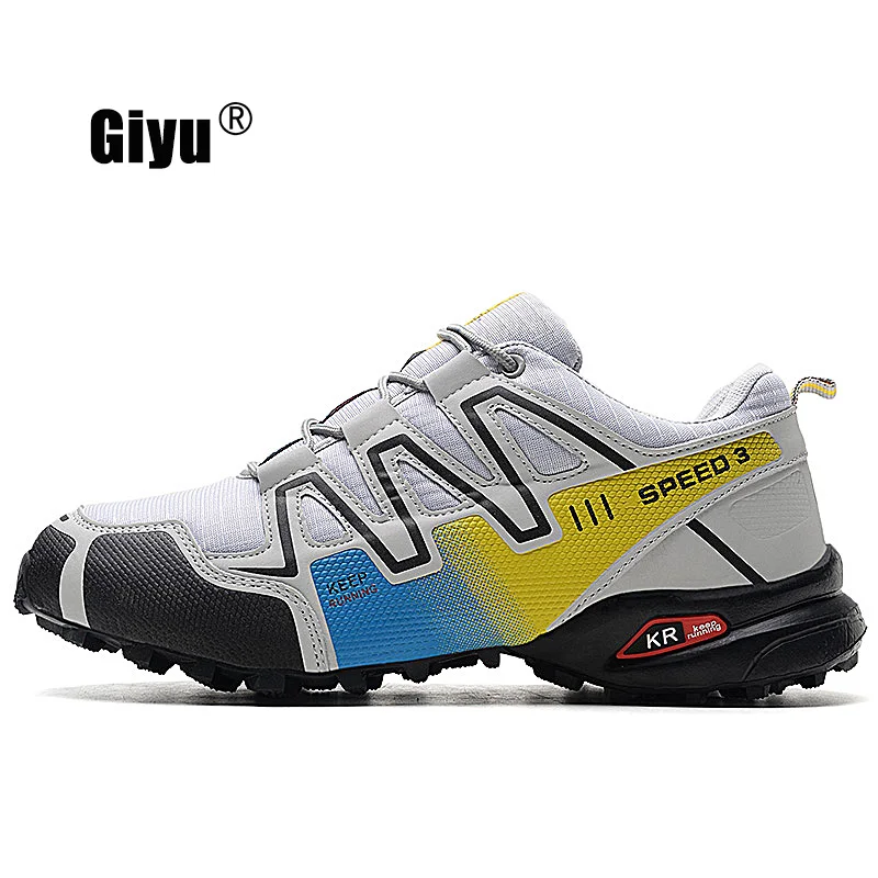 

Giyu New Orange Shoes Zapatos Hombre Sneakers Men Speed Cross 4 CS III Sapato Masculino Speedcross Sport Running Shoes 40-48