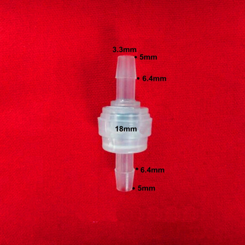 

10 pcs 5mm/6mm check valve closely for aquarium ozone flow stop non-return valve one-way vavle ozone generator parts