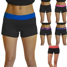 Для женщин Повседневное летние пикантные прелестные модные туфли Высокая Талия спорта Йога Панели Брюки Мини-шорты