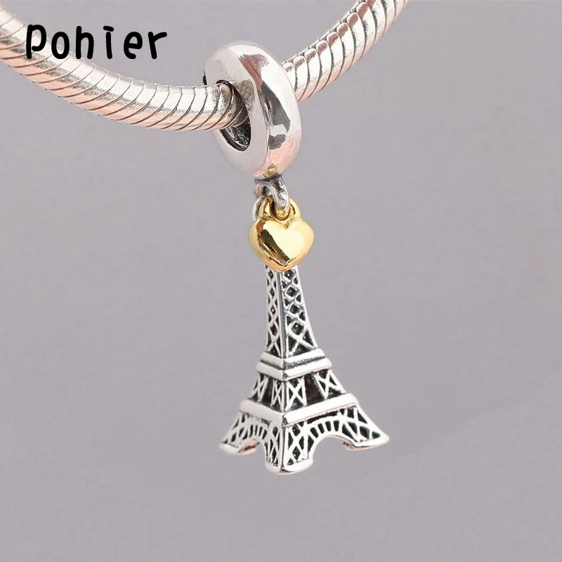 Buy 925 Sterling Silver EIFFEL Tower With Heart