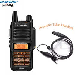 Baofeng UV-9R плюс IP67 влагонепроницаемые Walkie Talkie 8 W 2800 mAh 128CH УКВ UHF fm-радио сигнализация профессиональный УФ 9R двухстороннее радио