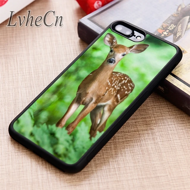 LvheCn PRETTY STAG DOE DEER IN FORREST phone Case For iPhone 5 6 6s 7 8 plus X XR XS max 11 12 Pro Samsung Galaxy S7 S8 S9 S10 | Мобильные