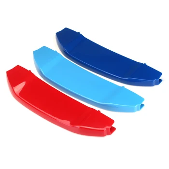 

3pcs Car Front Grille Grill Cover Trim Clips Decal M Stying 3D ABS Stickers for BMW X3 G01 X4 G02 2018 Performance Stickers