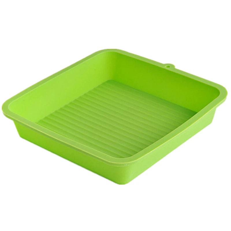 

Christmas Gift Small Square Silicone Bakeware Cake Mold Toast Bread Pastry Mold Baking Tool