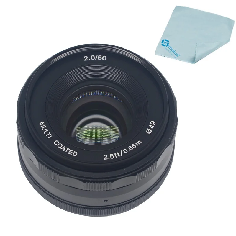 Mcoplus Meike 50 мм f/2,0 Prime объектив с фиксированной ручной фокусировкой с большой апертурой для Nikon 1 крепление беззеркальная APC-S камера V1 V2 J1 J2