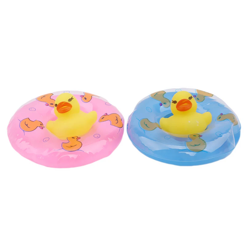 Детские водяные игрушки плавающая Желтая резиновая утка Ducky детская Ванна