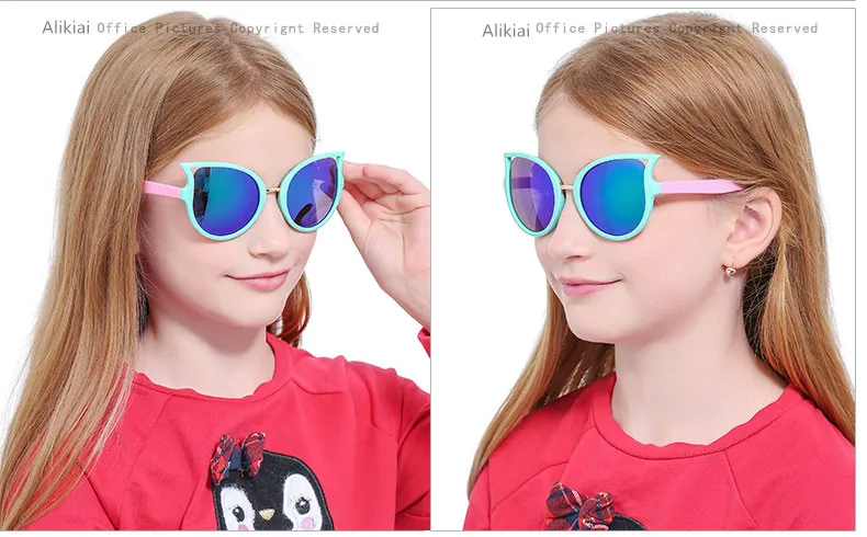  ALIKIAI Kids Sunglasses Brand Design Children Sun Glasses Baby Cute Sun-shading Eyeglasses UV400  3-13years (1)