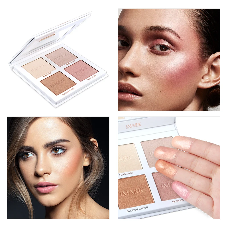 IMAGIC Highlighter Powder Palette Shimmer Face Contouring Highlight
