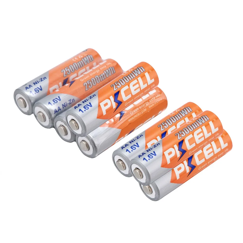 8 шт. аккумуляторы AA Ni Zn 2500MA 1 6 в 2 А электронные игрушки А|aa rechargeable battery|aa batteryrechargeable