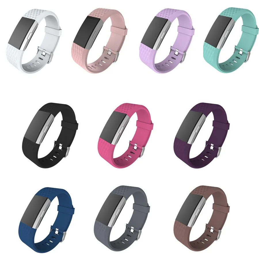 Silicone Replacement Band For Fitbit Charge 2 Heart Rate Smart