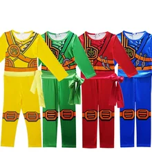 Garçons fête Ninja Costume Cosplay enfants vêtements ensembles Halloween Costume pour enfants combinaisons vêtements Infantil Menino Roupa Fille