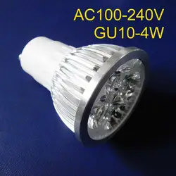 Высокое качество 4 Вт GU10 LED Spotlight, 4 Вт GU10 светодиодные светильники, 4 Вт GU10 высокой мощности Светодиодный прожектор Бесплатная доставка, 5 шт