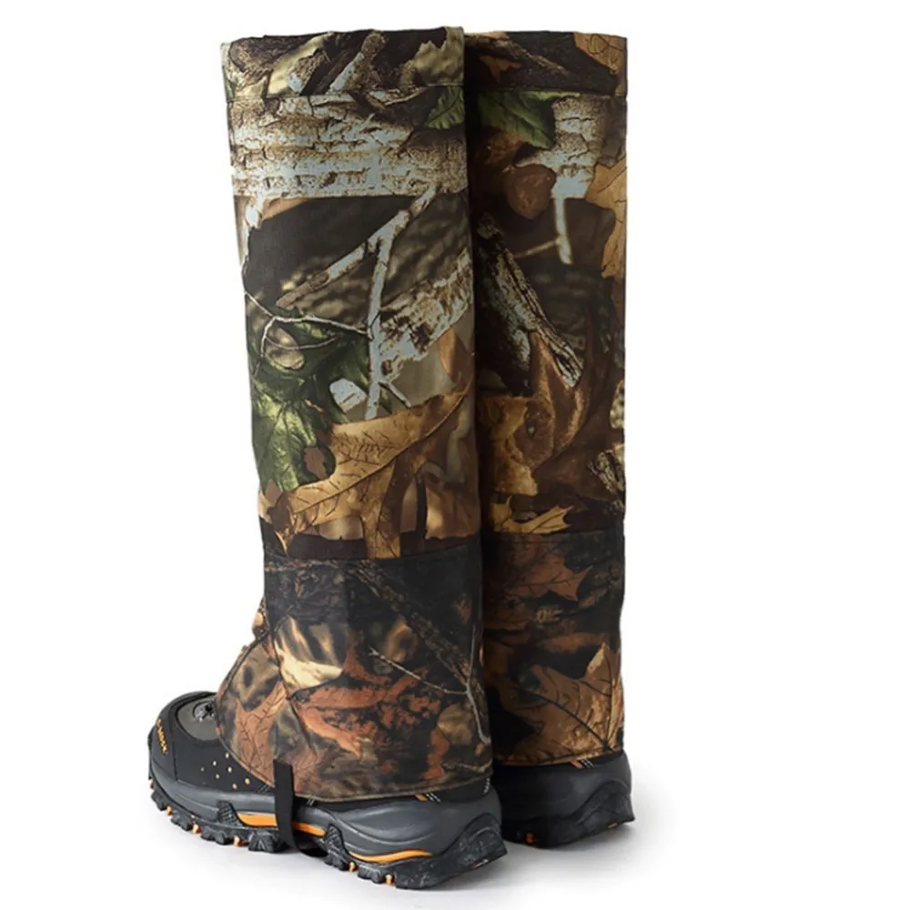 1 زوج في الهواء الطلق للماء الثلوج يغطي التزلج والمشي أحذية الثلوج الجراميق الساق يغطي الرجال النساء يغطي الرجل التمويه