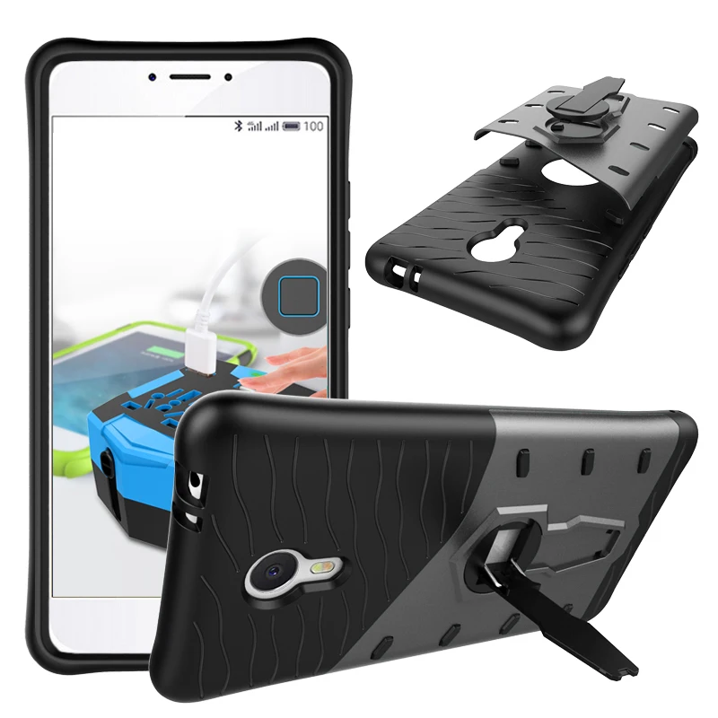 

For meizu M3 note Hard Cover Heavy Duty Armor Hybrid Rugged Rubber Silicone Stand Phone Case for xiaomi redmi note 3 phone case