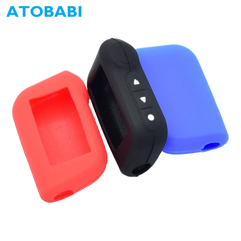 

ATOBABI A63 Silicone Key Case LCD Remote Shell Cover for Starline A93 A39 A36 A96 Russian Two Way Car Alarm System Transmitter