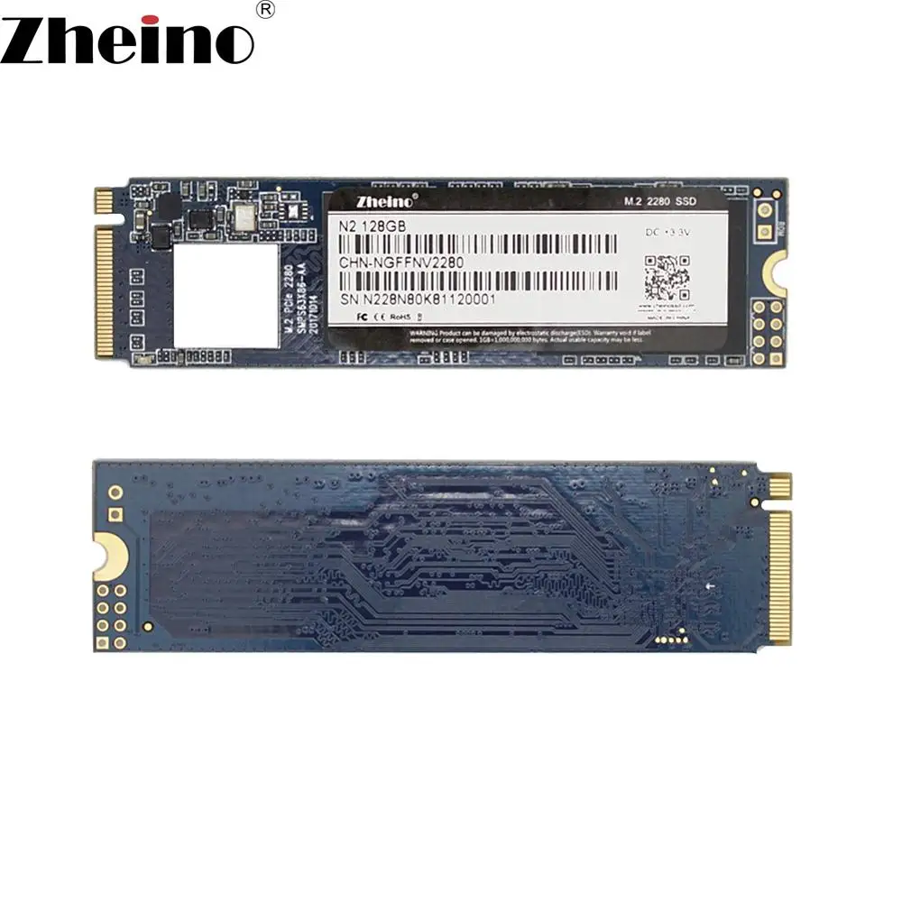 Zheino M.2 2280 128 Гб SSD PCIE NGFF NVME 2280 Внутренний твердотельный жесткий диск