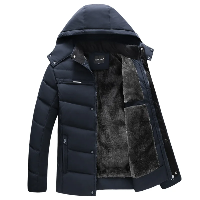 remarkable  Parka Men Coats 2020 Winter Jacket Men Thicken Hooded Waterproof Outwear Warm Coat Fathers' Clothin